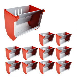 Hranitoare iepuri Demetra 15 cm set 10 buc
